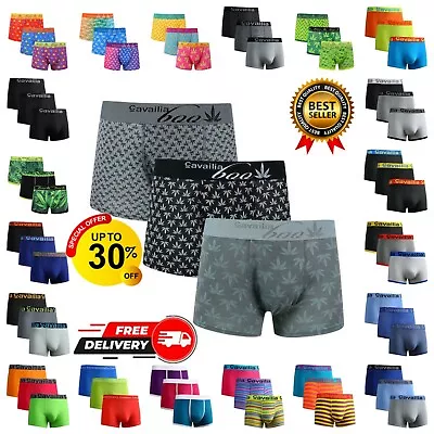 Cavailia Mens Boxer Short Underwear Sport Underpants Trunks All Sizes 369 Pack • £7.49