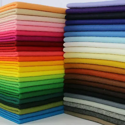 £3.68 • Buy 90cm Quality Wool Blend Felt 1mm Thick Sold Per Half Metre Per Metre All Colours