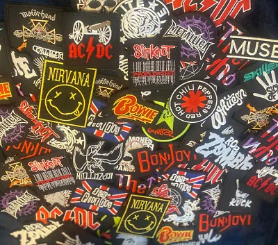 £11.99 • Buy Joblot 10 Mixed Rock Punk Festival Iron On Patches