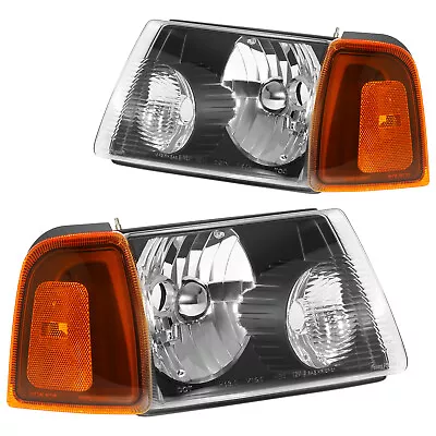 Headlights Assembly Fits 2001-2011 Ford Ranger Headlamp One Pair Replacement • $59.99