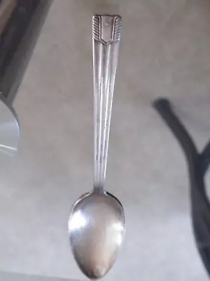 Vtg United Airlines Silver Plate Spoon International Silver Co 5-3/8 L FREESHIP • $8.56