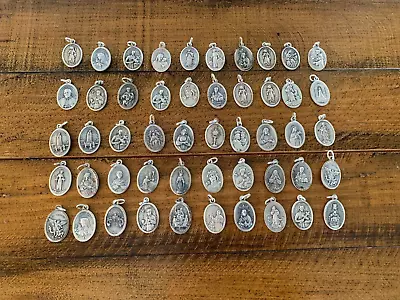 Lot Of 50 Vintage Antique Catholic Christian Religious Charms Medals  #5 • $49.99