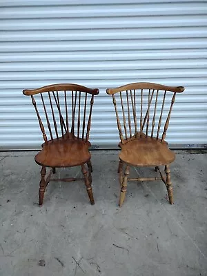 $100 • Buy Set Of Two Pennsylvania House Windsor Farmhouse Chairs Vintage Antique