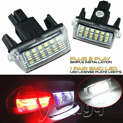 2X Rear LED License Plate Light For Toyota Camry Yaris Highlander Avalon Prius C • $9.99