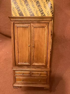 Concord Dollhouse  Miniature Medium Brown Chifforobe Cabinet #509 #609 M/ob!! • $12.99