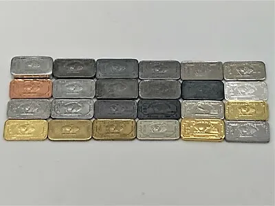 Full Monty 24 X 1 Gram Buffalo Metal Set Titanium Tantalum Cobalt  Vanadium US01 • $98