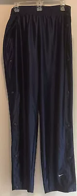 Nike Blue Snap-off Tear Away Basketball Pants 90s Workout Men's M Medium (8-10) • $25