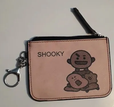 BTS BT21 Shooky ID Holder Keychain Mini Zippered Wallet • $12
