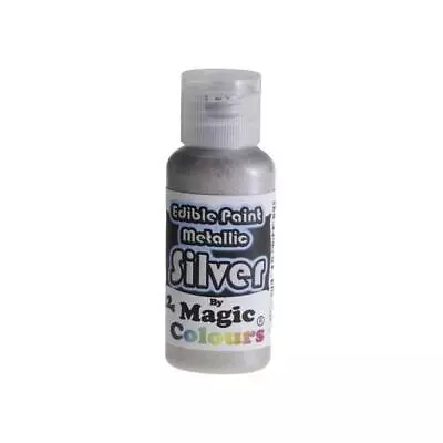 Edible Food Colouring Magic Silver Metallic Paint 32g Magic Cake Decorating • £4.75