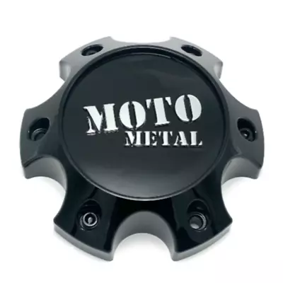 Moto Metal Gloss Black Bolt On Center Hub Cap For 6 Lug Wheels 6x5.5 6x135/139.7 • $19