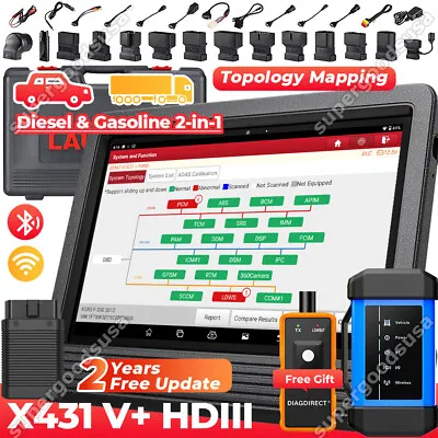 $1459 • Buy LAUNCH X431 V+ PRO PRO3S+ HDIII HD3 Car Heavy Duty Truck Diagnostic Scanner Tool