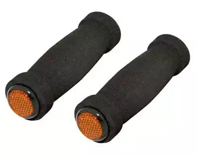 New! Absolute 127mm Long Bicycle Short Rubber Foam Grips In All Black. • $9.99