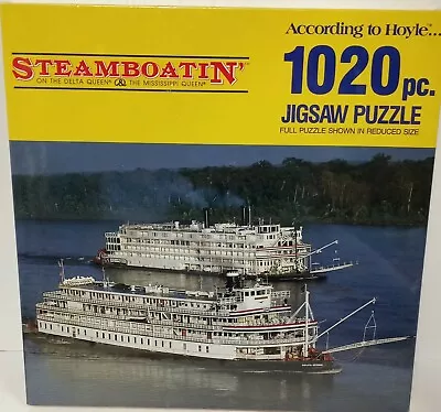 Steamboatin' On The Delta Queen & The Mississippi Queen  Jigsaw Puzzle. Vtg 1986 • $24.95