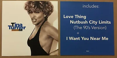 TINA TURNER Rare VINTAGE 1991 DOUBLE SIDED PROMO POSTER FLAT For Simply CD USA • $24.99