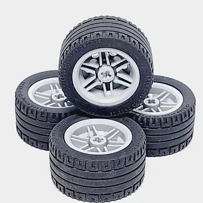 LEGO Black Wheel Tyre 43.2 X 22 ZR Tire Assembly Grey 56145 /44309 56145c01 X4 C • $38.99