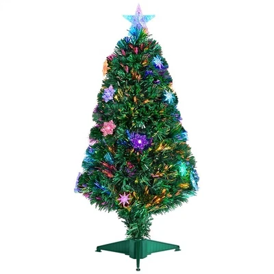 £13 • Buy Fibre Optic Christmas Tree Mini Tabletop Xmas Tree Holiday Decoration 3FT