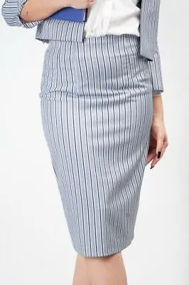 Elegant Fashion Skirt Striped Blue Fashionable NEW High Quality • $31.57