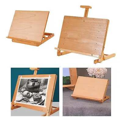 Drawing Board Easel Wood A3 Desktop For   Paint Holder Beginners • £48.79