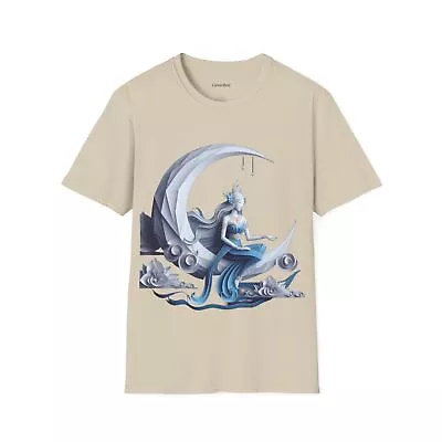 Moon Goddess Unisex T-Shirt 100% Ring-Spun Cotton Gift School • $26.25