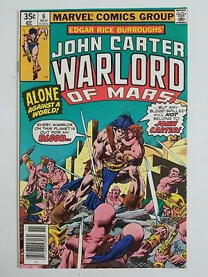 John Carter Warlord Of Mars (1977) #6 - Very Fine • $4