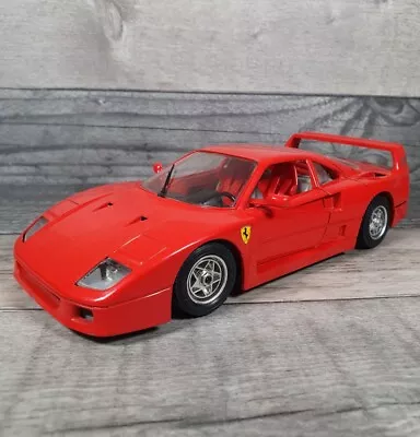 Burago Ferrari F40 1987 Diecast Model Car 1:24 Scale Metal 7.5  Classic Ferrari  • £13.99