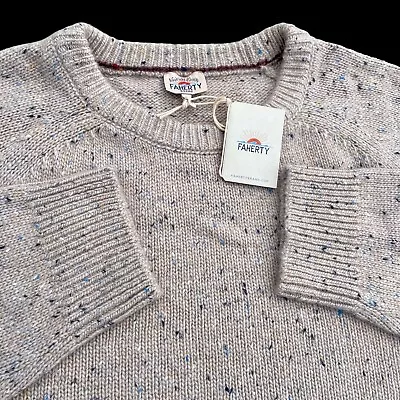 Faherty Men's Donegal Wool Crewneck Sweater Pullover Size XL $178 • $79.99