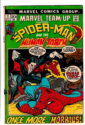 Marvel Team Up 1972 #3 3rd Appearance Morbius Spiderman Est 4.0-5.5 Marvel C38 • $20