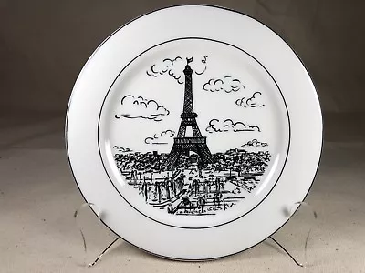 Mikasa Ultima+ PARISIAN SCENES Salad Plate Eiffel Tower | Susan Steinberg | MINT • $13