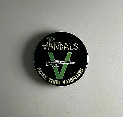 The Vandals Peace Through Vandalism 1” Button V001B Badge Pin • $3.49
