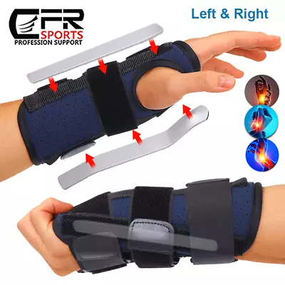 Wrist Support Brace Night Sleep Carpal Tunnel Arthritis Sprain Left Right Hand • $6.79