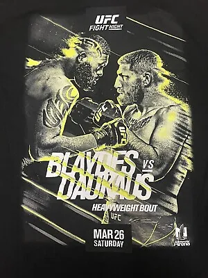 UFC Shirt Columbus Fight Night Blaydes Vs Daukaus 2022 Heavyweight Mens XL Black • $17.10