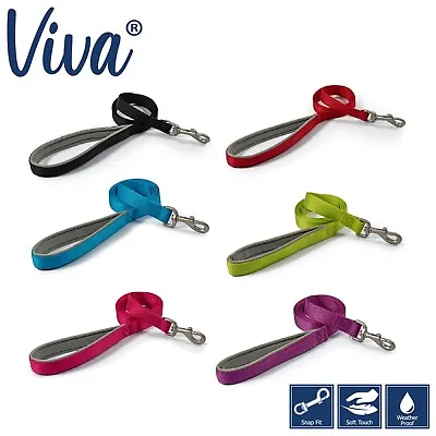 Ancol Nylon Dog Puppy Training Viva Padded Lead Available In 4 Sizes & 6 Colours • £5.95