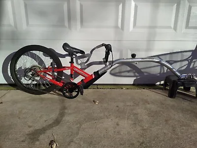 AFTERBURNER 7 SPEED TAG ALONG KIDS TRAIL A BIKE TRAILER WITH HITCH • $239