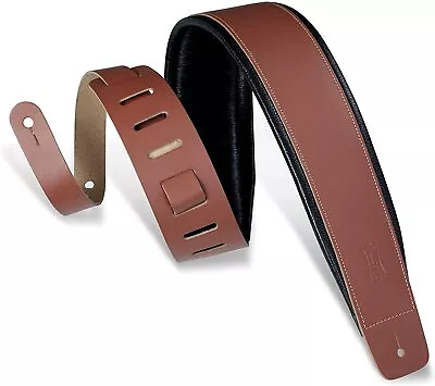 Levy's Leathers 3  Wide Walnut Genuine Leather Guitar Strap • $34.99