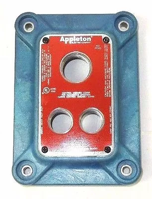 Appleton N2K-3JPB Device Box Hub Cover (3) Hole Pilot Light Push Button <432E4 • $62.25