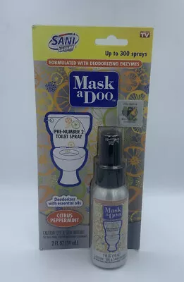 Sani-360 Mask A Doo Toilet Deodorizer Spray Citrus Peppermint- Mask Odors! • $4.49