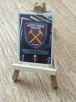 West Ham United Badge Topps Match Attax 23/24 Card # 100. New • £0.99