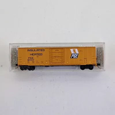 Micro-Trains 27280 N Scale 50' Rib Side Box Car Plug Door -Pacific Great Eastern • $34.80