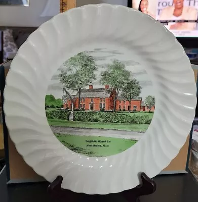Vintage Souvenir Plate Longfellows Wayside Inn Sudbury Massachusetts • $28