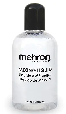 Mehron Mixing Liquid_stage Makeup Face Bodyspecial Effects Sealer _4.5 Oz/133ml • $10.95