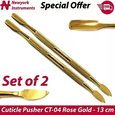 Cuticle Pusher CT-04 13 Cm Remover Nail Cleaner Manicure Pedicure Tools Set Of 2 • $9.99