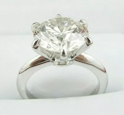 $162.89 • Buy Certified 7.00 Ct. Off  White Treated Diamond Ring In 14K White Gold Over