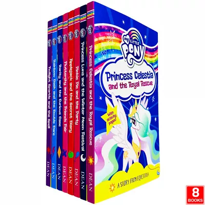 My Little Pony 8 Books Collection Set Princess Celestia And The Royal Rescue NEW • £16.78