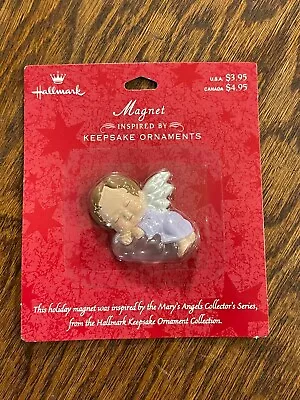 Hallmark MARY'S ANGELS Iris Refrigerator Magnet Angel On A Cloud In Purple Gown • $12.50