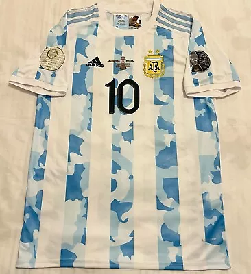 $600 • Buy Lionel Messi Autographed ‘argentina 2021-2022 Jersey  + Coa Proof