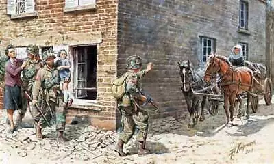 1/35 US Soldiers & Civilians France (6 Figs 2 Horses & Cart) • $37.60