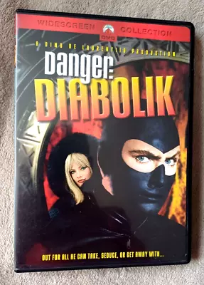 DANGER DIABOLIK (1968) Mario Bava Film. Region 1 USA DVD - EXCEL CON • £7.95