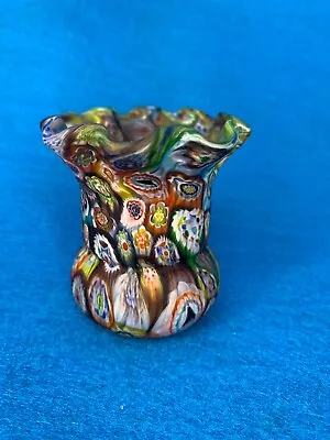 Millefiori Bud Vase - Murano Glass - Vintage - Great Condition - Rainbow • $9.99