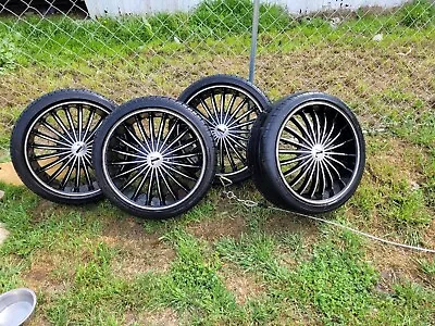 (4) VELOCITY RIMS W/ Low Profile Tires VW11M 20x8.5 5x114.3/120 +35  • $800