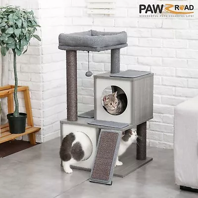 PAWZ Road Cat Tree Tower Scratching Post Scratcher Condo House Furniture Cat Toy • $99.99